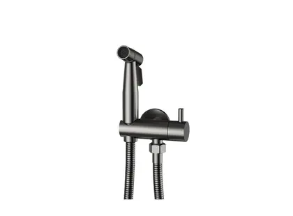 Luxe Knijp/Bidet Handdouche-set – Gunmetal RVS 304