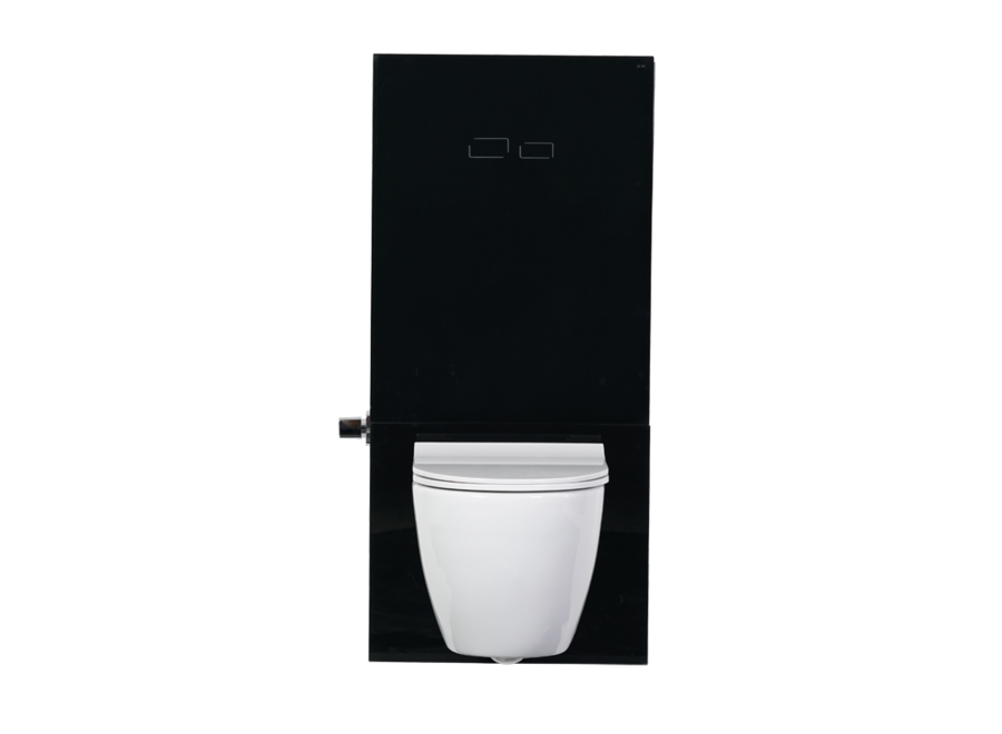 Inbouwreservoir met Zwart Glazen Voorpaneel en Touchless Sensorbediening