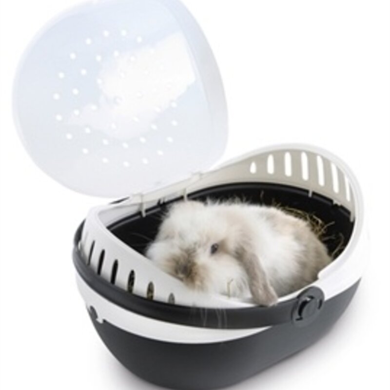 savic Savic Transportbox Elmo Zwart / Wit 36 x 28 x 22 cm