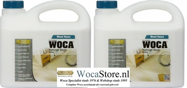 2x 2,5 ltr Natuurzeep WIT ACTIE