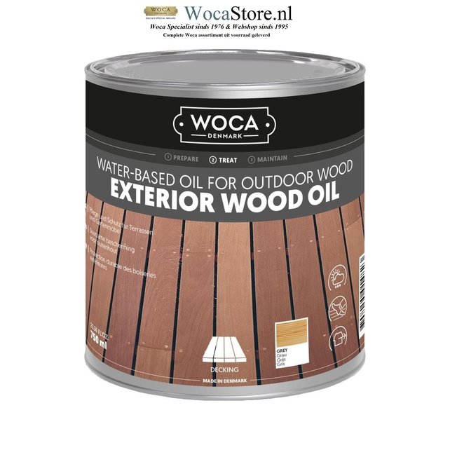 Exterior Oil GRIJS voor Terras,Meubel,Blokhut enz.