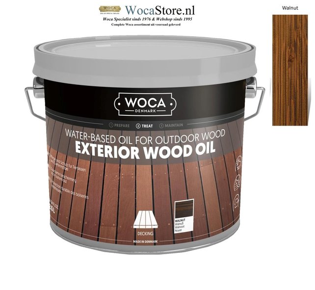 Exterior Oil WALNOOT voor Terras,Meubel,Blokhut enz.