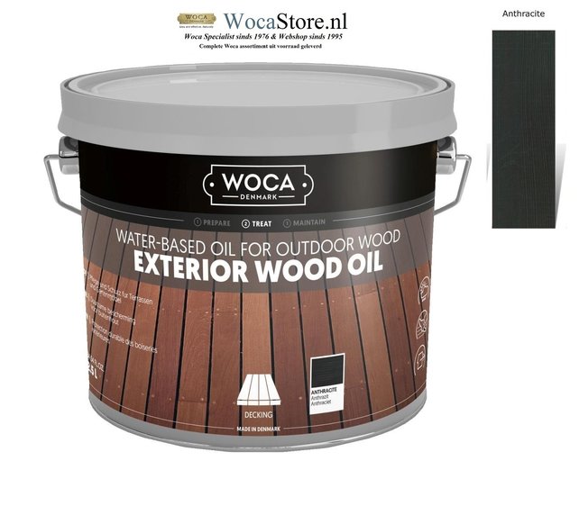 Exterior Oil ANTHRACITE for Terrace, Furniture, Log Cabin etc.