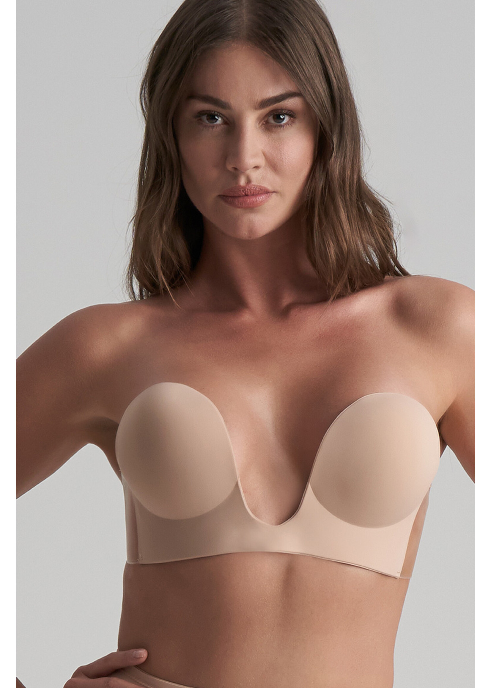 BYE BRA Seamless U-style Bra Beige B