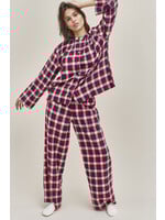 Dorélit Dorélit Nadia+Alkes Pyjama Claret Ruit