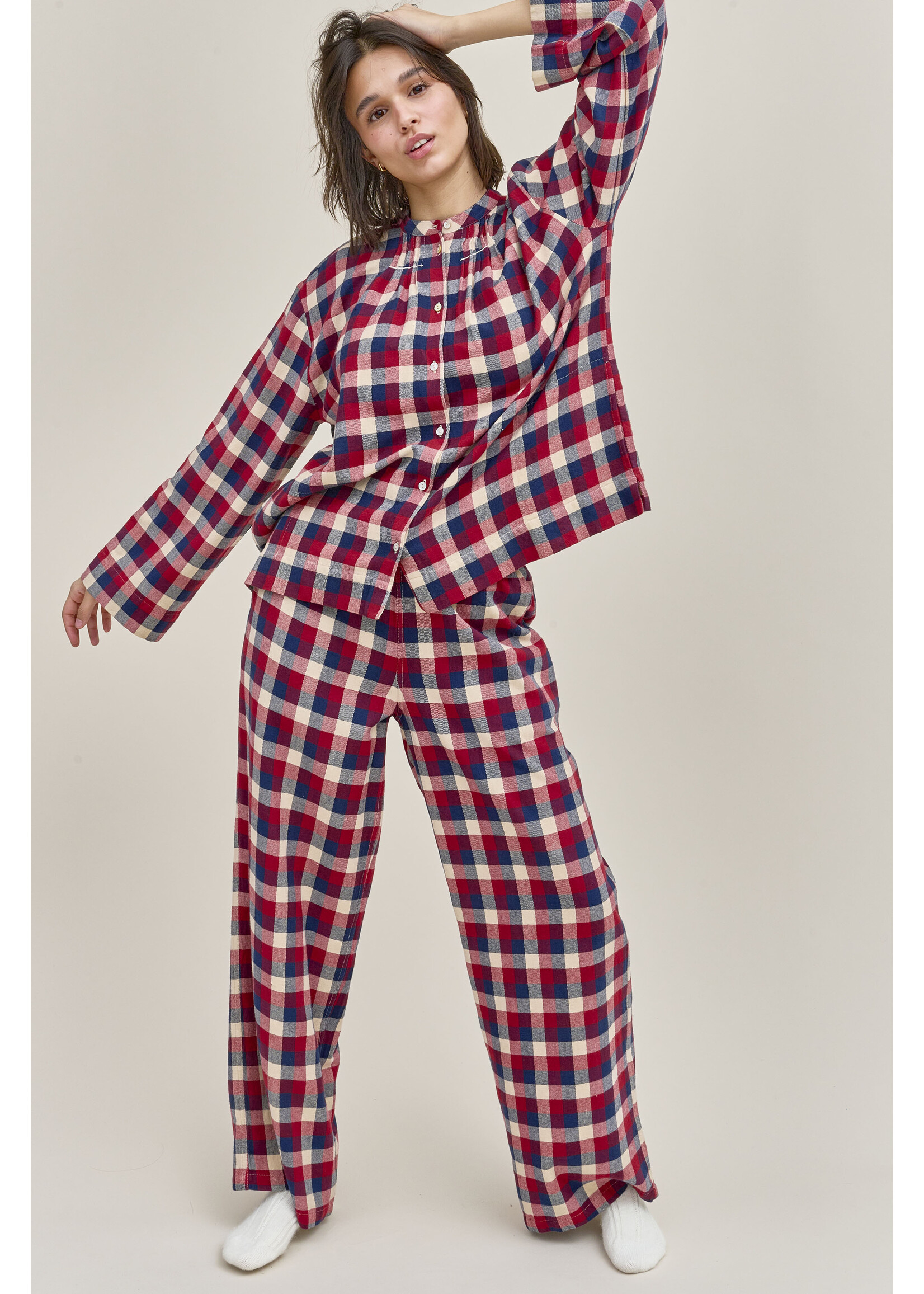 Dorélit Dorélit Nadia+Alkes Pyjama Claret Ruit