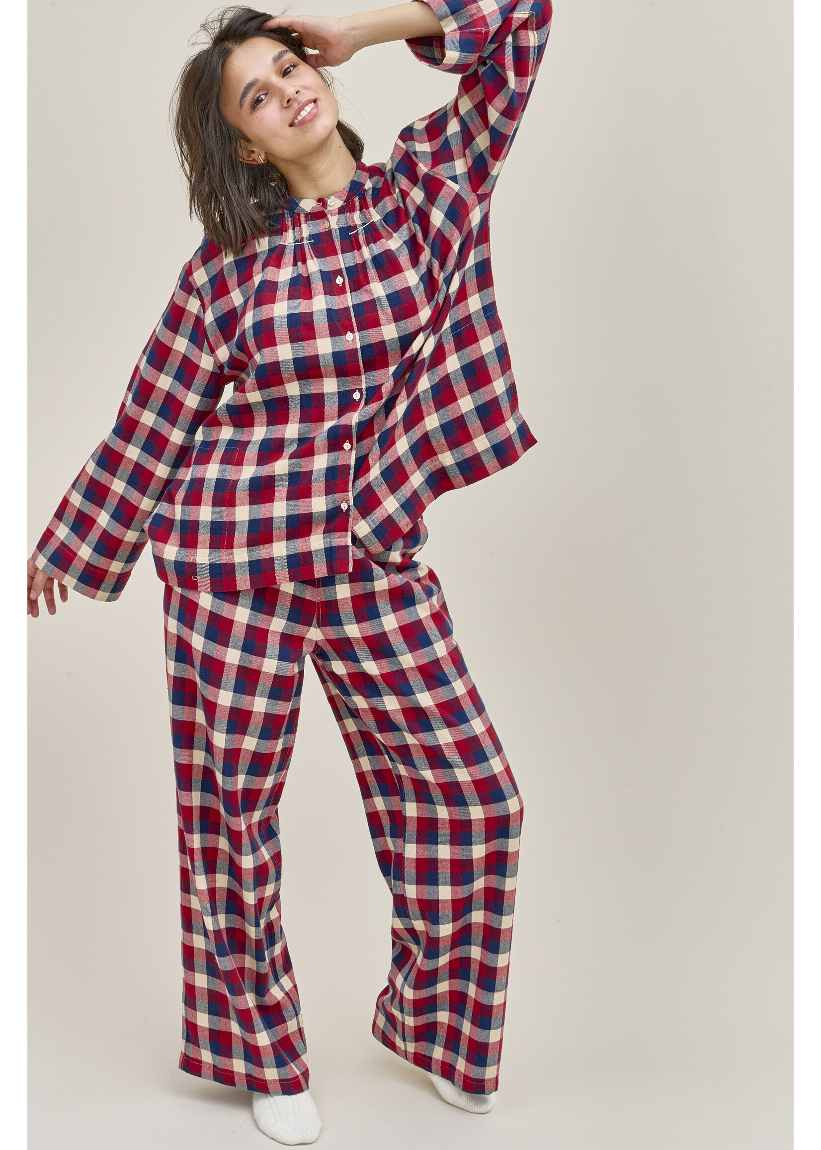 Dorélit Dorélit Nadia+Alkes Pyjama Claret Ruit