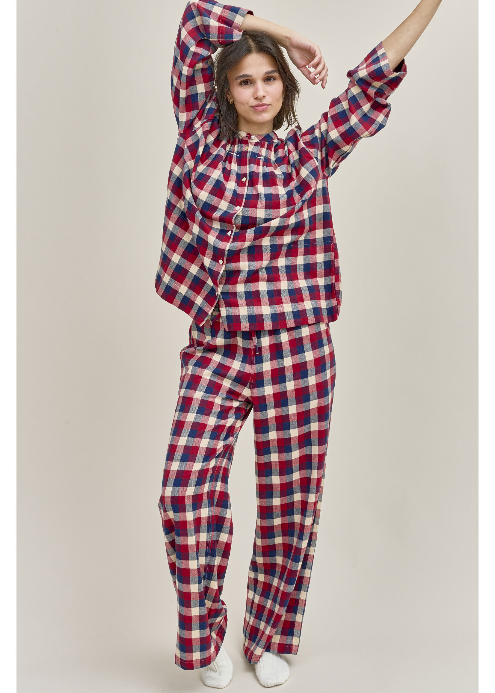 Dorélit Dorélit Nadia+Alkes Pyjama Claret Ruit