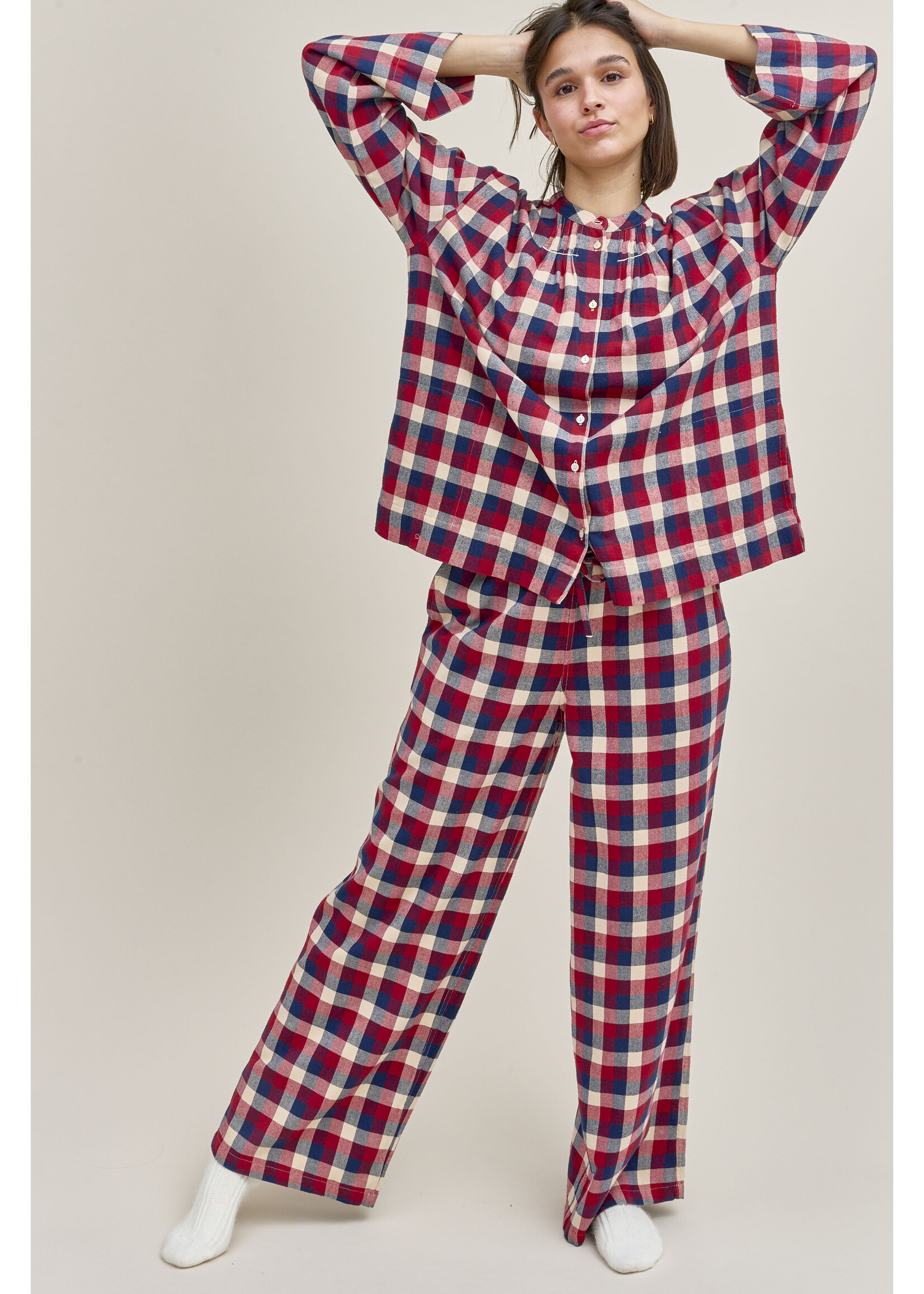 Dorélit Dorélit Nadia+Alkes Pyjama Claret Ruit