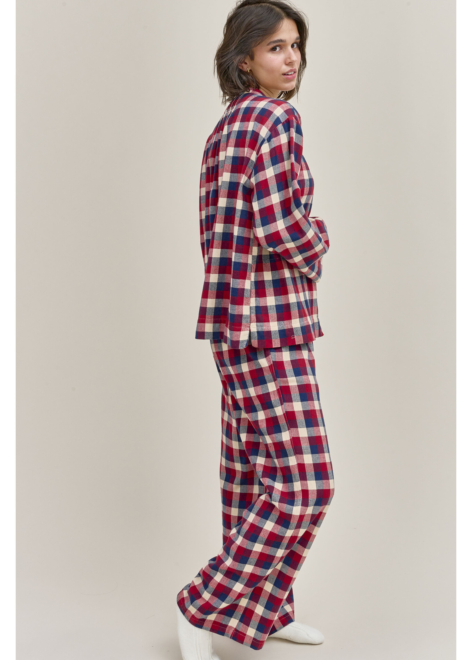 Dorélit Dorélit Nadia+Alkes Pyjama Claret Ruit