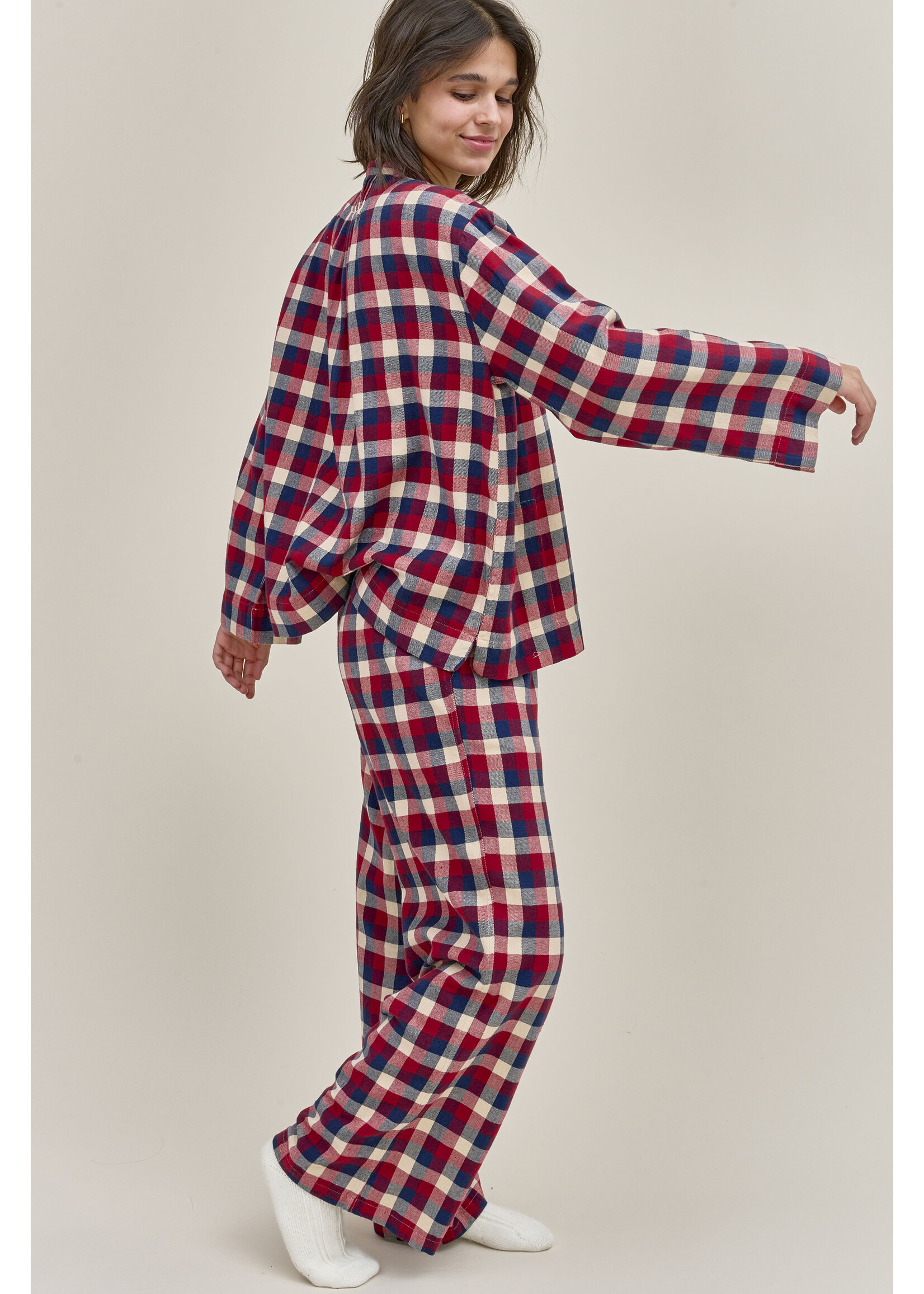Dorélit Dorélit Nadia+Alkes Pyjama Claret Ruit