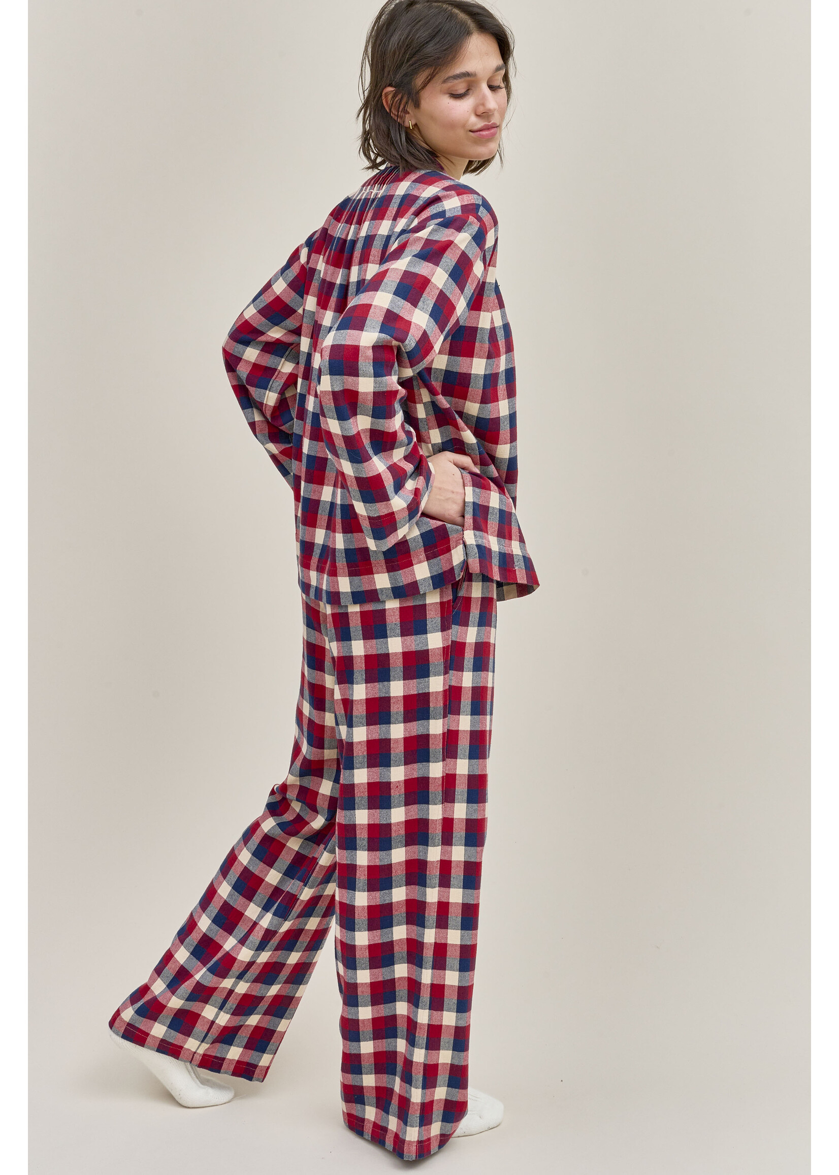 Dorélit Dorélit Nadia+Alkes Pyjama Claret Ruit
