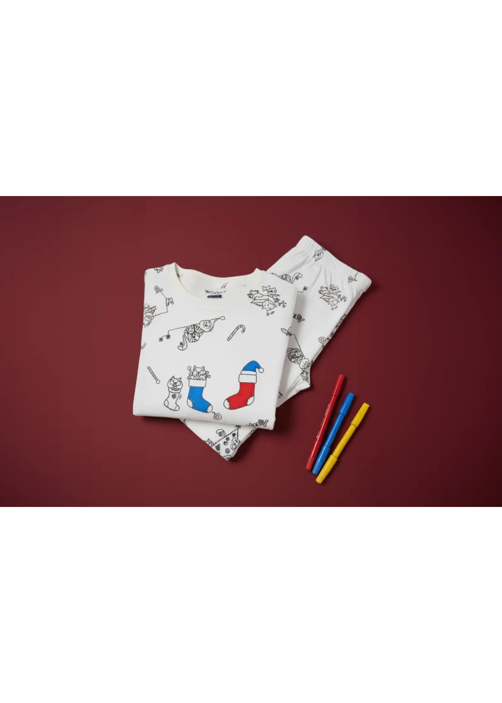 Woody Color Me Pyjama Kerst