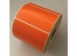 DT etiket oranje 70x40mm, 1000 per rol