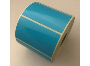 DT etiket blauw 70x40mm, 1000 per rol