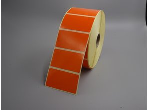 DT etiket 57x32mm, oranje rol à 2.100 etiketten