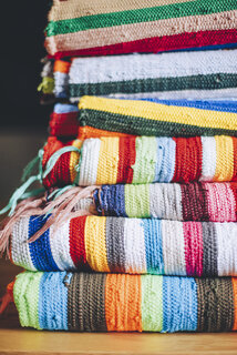 Colorful fabrics from Ashanti Design