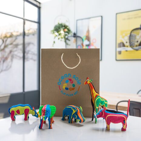 BIG FIVE Set (Elefant, Giraffe, Nashorn, Nilpferd und Warzenschwein)