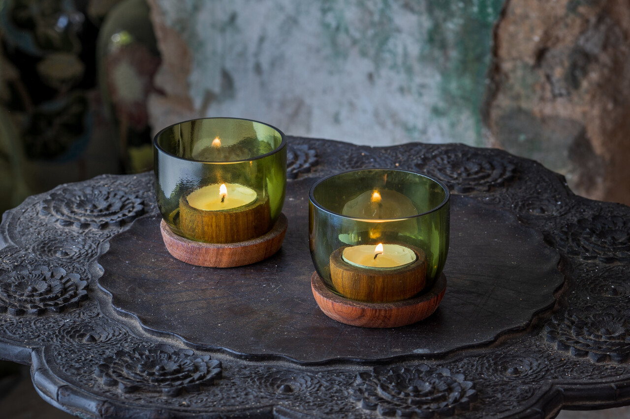 Bougie chauffe-plat Taa - lot de 2