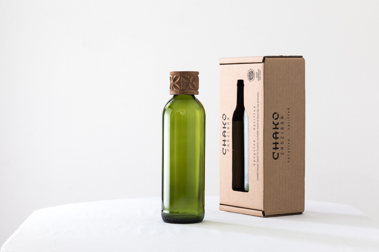 Karaffe Kitale mit Holzkappe