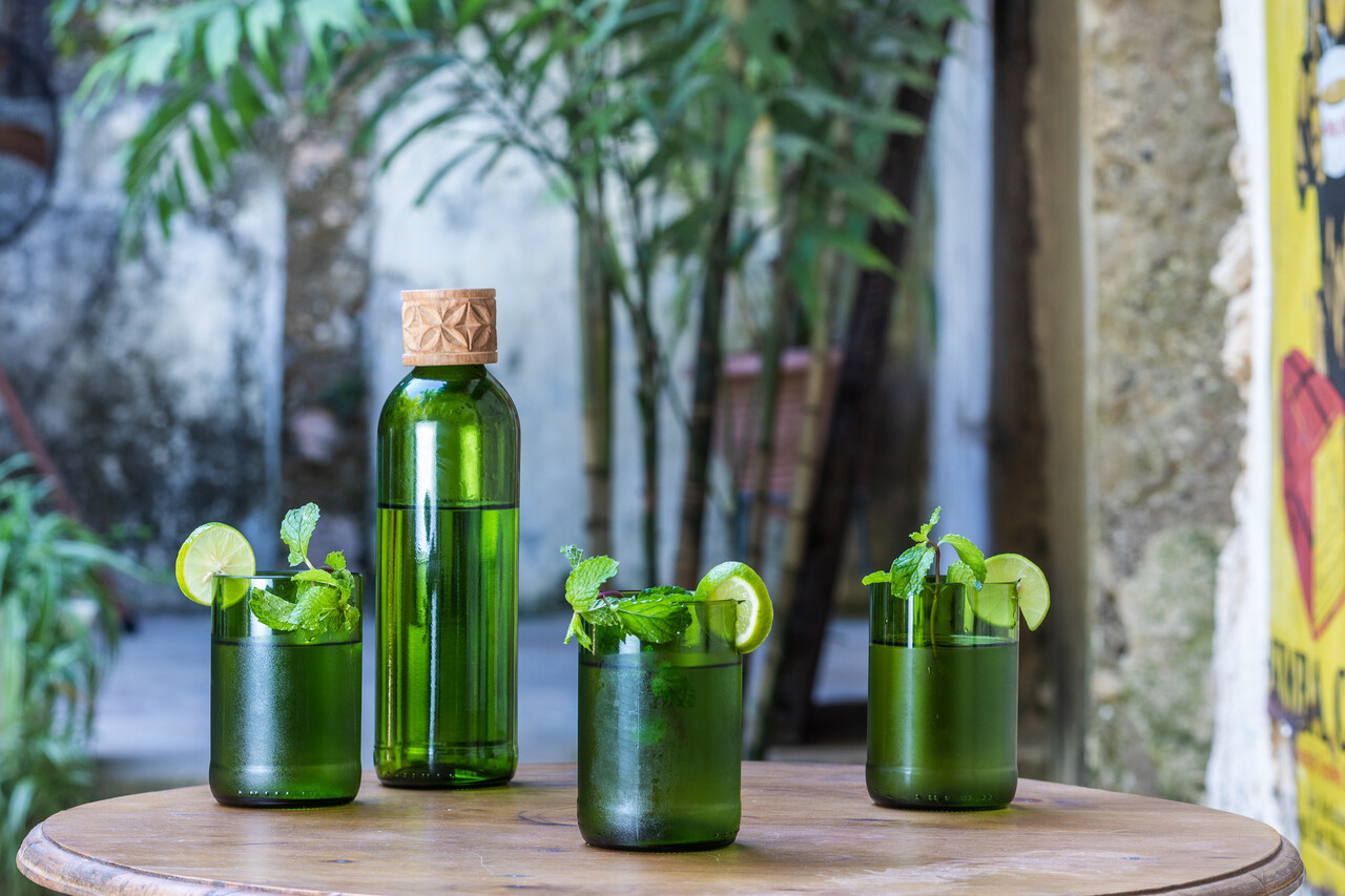 Karaffe Kitale mit Holzkappe