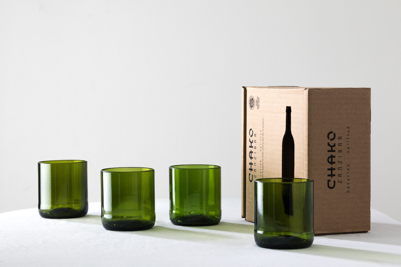 Glasses Dafu - set of 4 - 8cm Glasses Dafu - set of 4 - 8cm