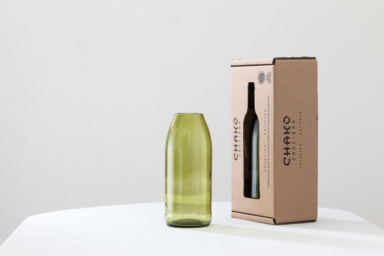 Vaas Asmini olijfgroen 18cm