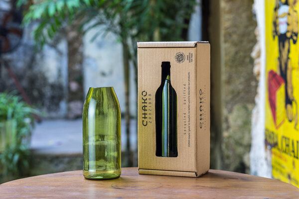 Vase Asmini olive green 18cm