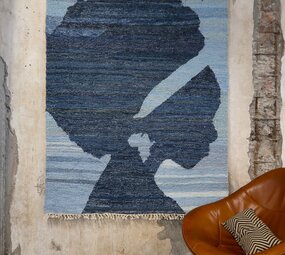 African Queen - Upcycled denim rug 180 x 140 cm African Queen - Upcycled denim rug 180 x 140 cm