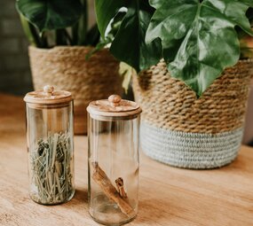 Spice jars - Karafuu XL - set of 2 (transparent) Spice jars - Karafuu XL - set of 2 (transparent)