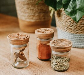 Spice jars - Hiliki - set van 3 (transparant) Spice jars - Hiliki - set van 3 (transparant)