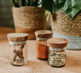 Spice jars - Mdalazini - set van 3 (transparant) Spice jars - Mdalazini - set van 3 (transparant)
