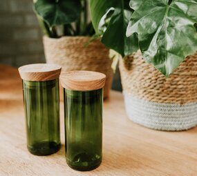Spice jars - Mdalazini XL - set van 2 (diepgroen) Spice jars - Mdalazini XL - set van 2 (diepgroen)