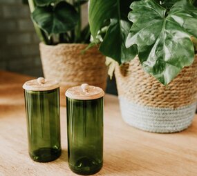 Spice jars - Karafuu XL - set of 2 (deep green) Spice jars - Karafuu XL - set of 2 (deep green)