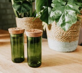 Spice jars - Hiliki XL- set van 2 (diepgroen) Spice jars - Hiliki XL- set van 2 (diepgroen)