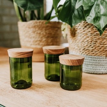 Spice jars - Mdalazini - set of 3 (deep green)