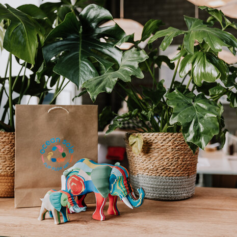 Ensemble éléphant petit + moyen