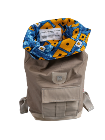 Sac à dos durable fabriqué à partir d'uniformes