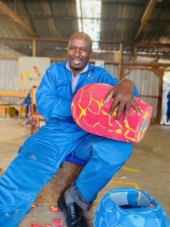 Vaas van teenslippers Vaas van teenslippers