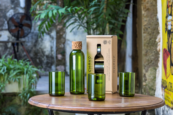 Carafe et set de 3 verres à long drink