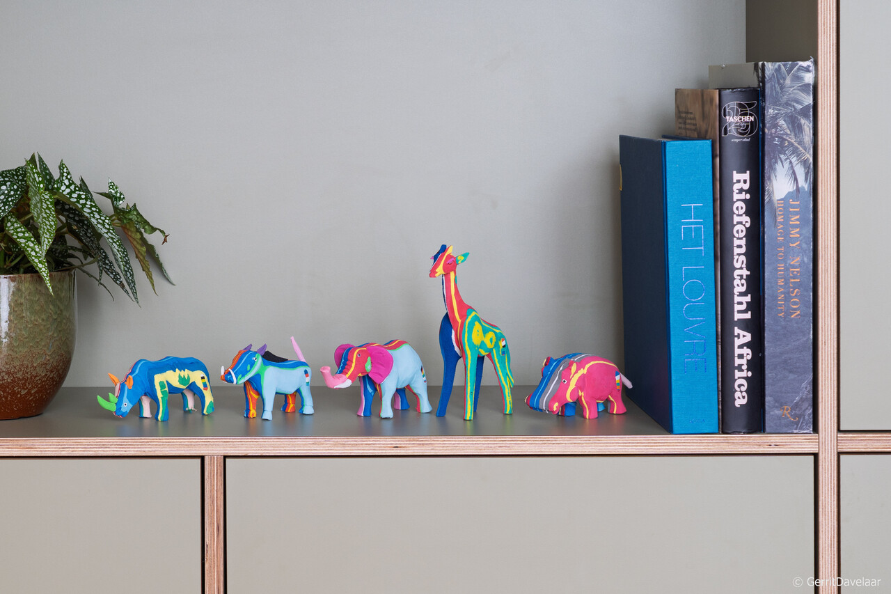 BIG FIVE Set (Elefant, Giraffe, Nashorn, Nilpferd und Warzenschwein)