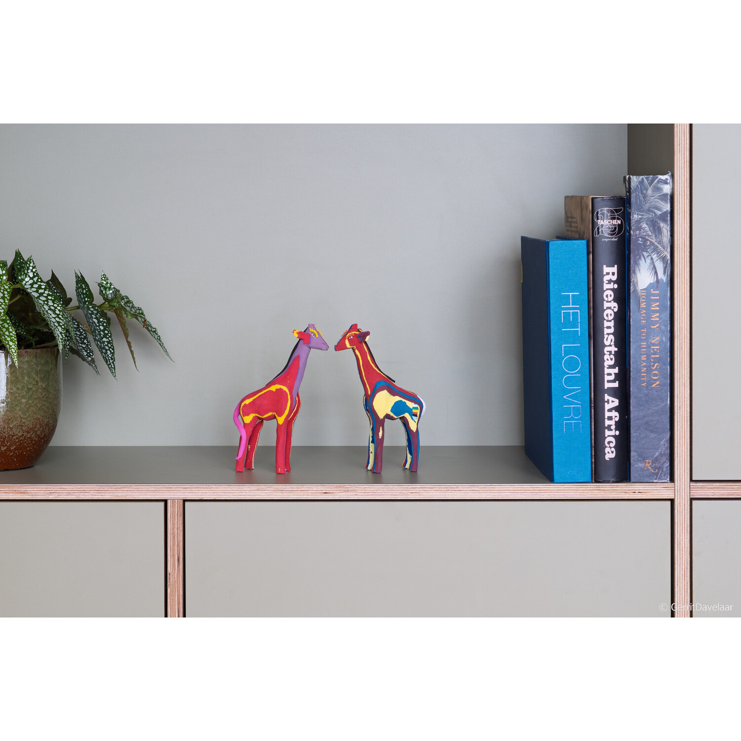 Ocean Sole Giraffe set van 2 van gerecyclede slippers - Nic&Mic