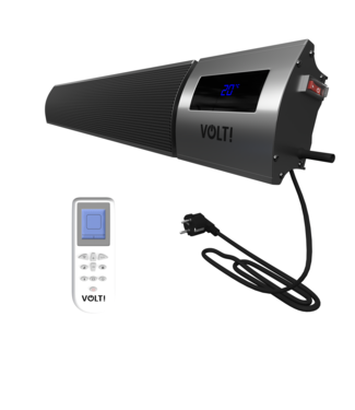 I-Red Terrasverwarmer infrarood 2400W zwart