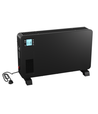 E-Heat Convectiekachel Deluxe Zwart – Stil, Wifi & Turbo-verwarming