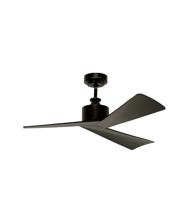 Design Black plafondventilator zwart – 132 cm