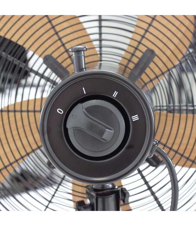 Premium Wood staande ventilator houtlook