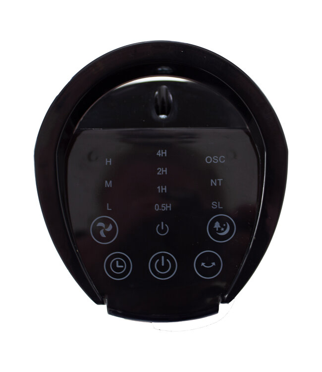 Essential torenventilator met afstandsbediening, 3 modi, led-display en timer