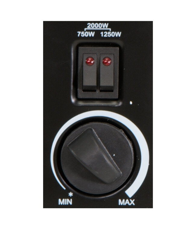 Elektrische kachel Essential Zwart