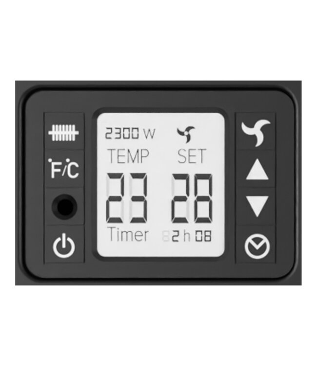 Elektrische kachel Deluxe Zwart – Slimme Warmte, Stijlvol Design