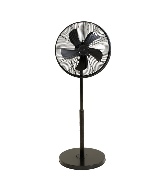 Premium Black staande ventilator zwart
